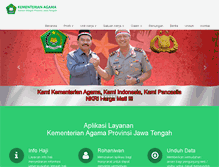 Tablet Screenshot of jateng.kemenag.go.id
