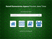 Tablet Screenshot of jatim.kemenag.go.id